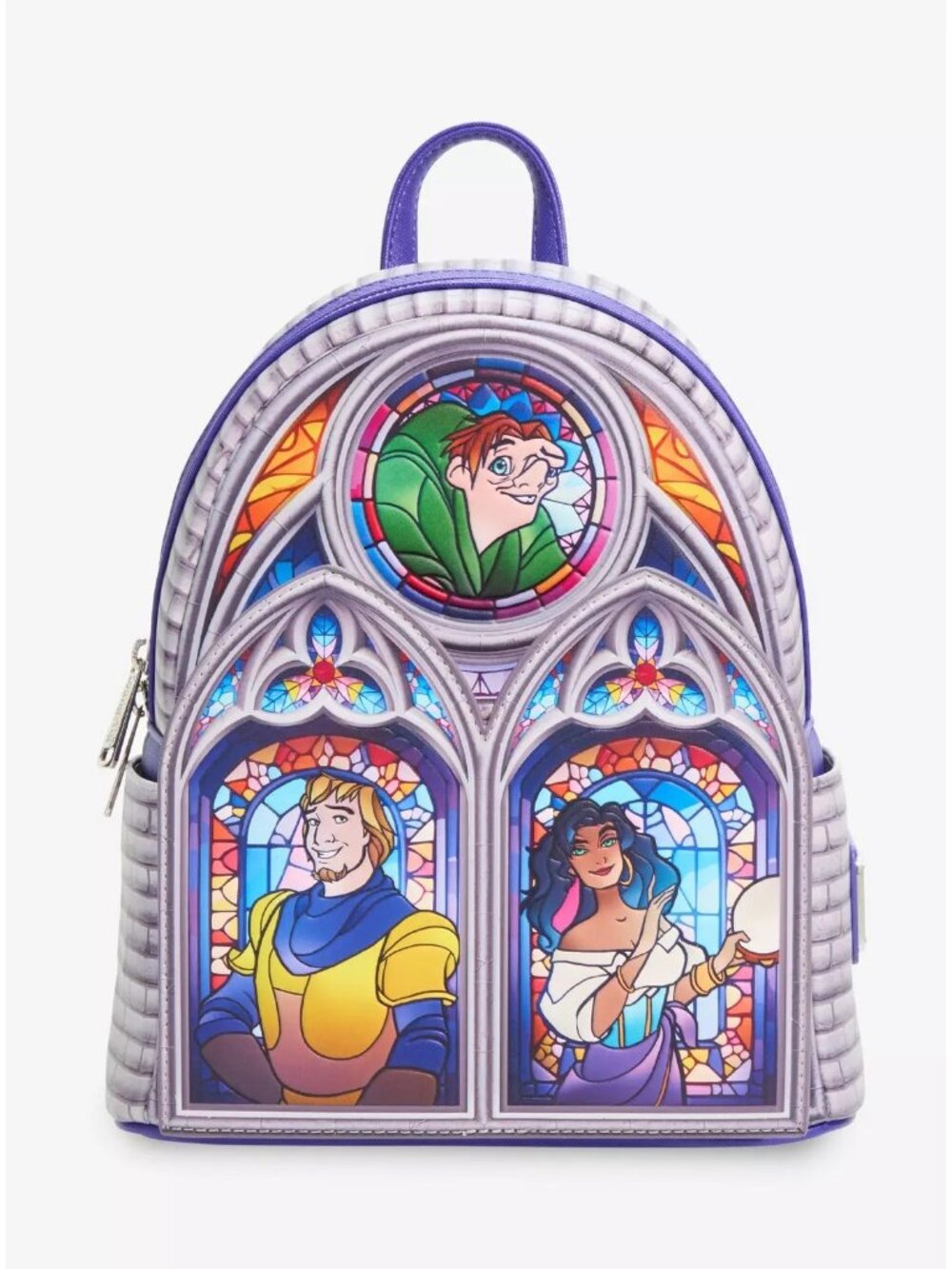 Loungefly Disney The Hunchback of Notre Dame Character Stained Glass Windows NWT
